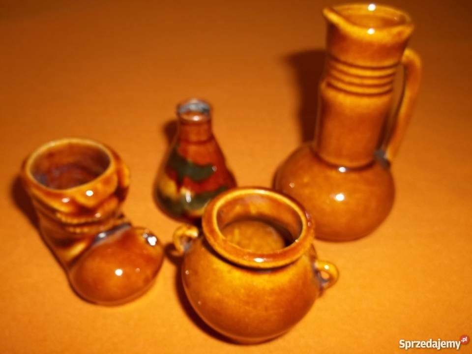 Miniaturowe dzbanuszki gliniane 11 Łódź