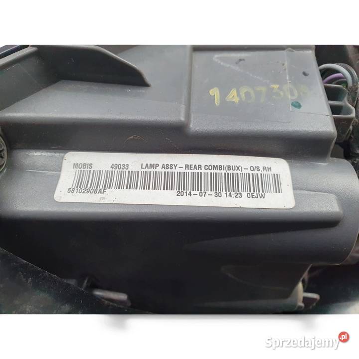 LAMPA PRAWA Jeep Cherokee 20132018 prawy tył Chełm