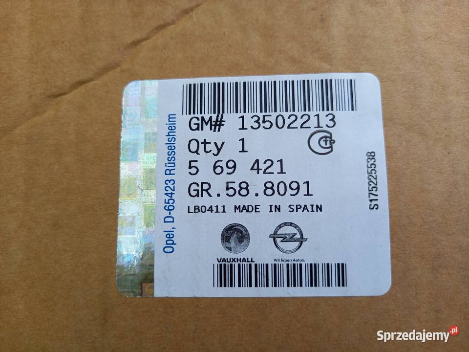 56942113502213 Tarcze hamulcowe przód Opel Kraków