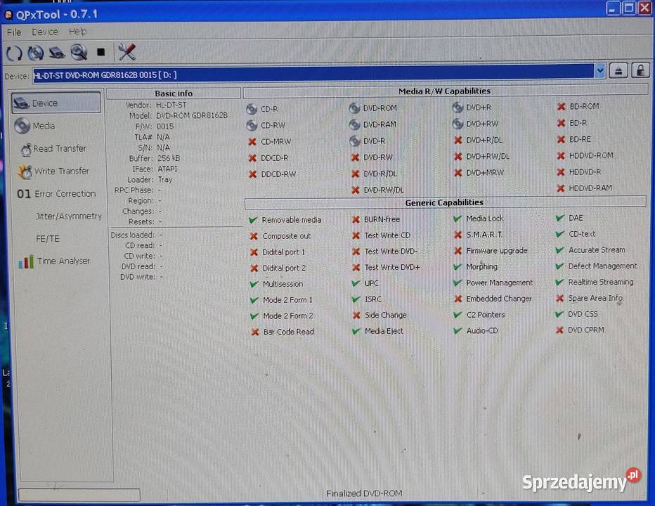 PC Odtwarzacz DVDROM LG GDR8162B ATAPI Łódź