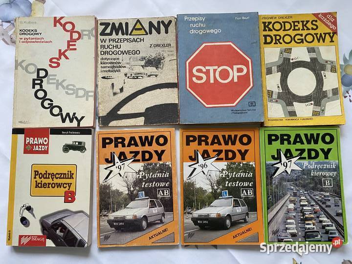 Prawo jazdykodeks drogowyzestaw 8 ksiazek z Lublin