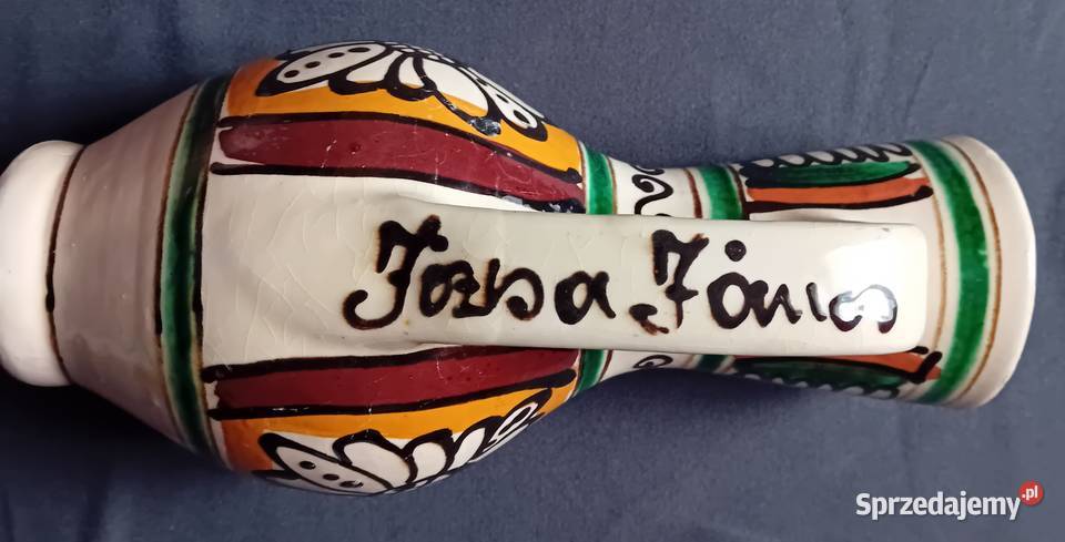 Ręcznie malowany dzbanek ceramika ludowa Korond Antyki, Sztuka, Kolekcje