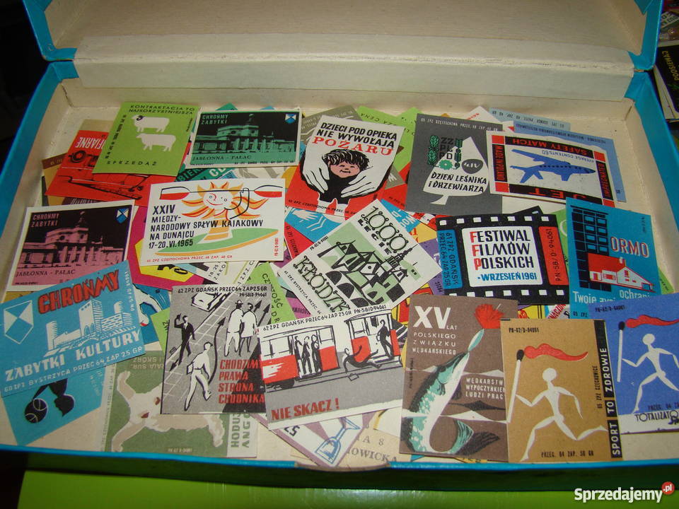 Etykiety zapałczane PRL ok 550 sztuk Pozostałe podkarpackie Mielec