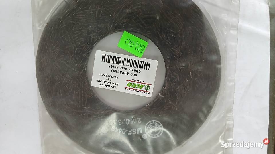 Tarcza cierna sprzęgła hederu Holland Do kombajnów