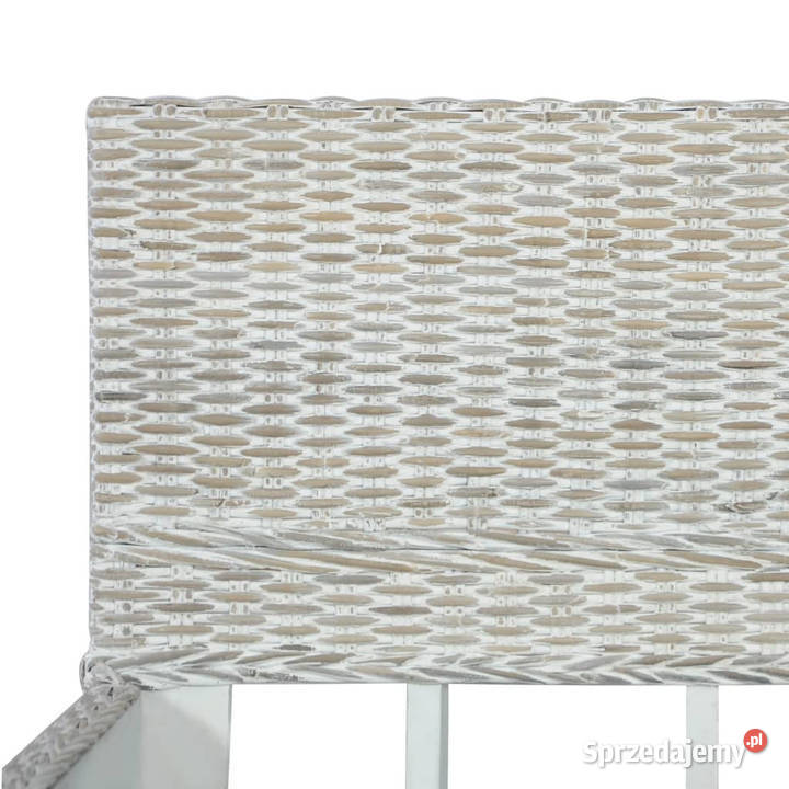 Rama łóżka szara naturalny rattan 140 x 200 Warszawa