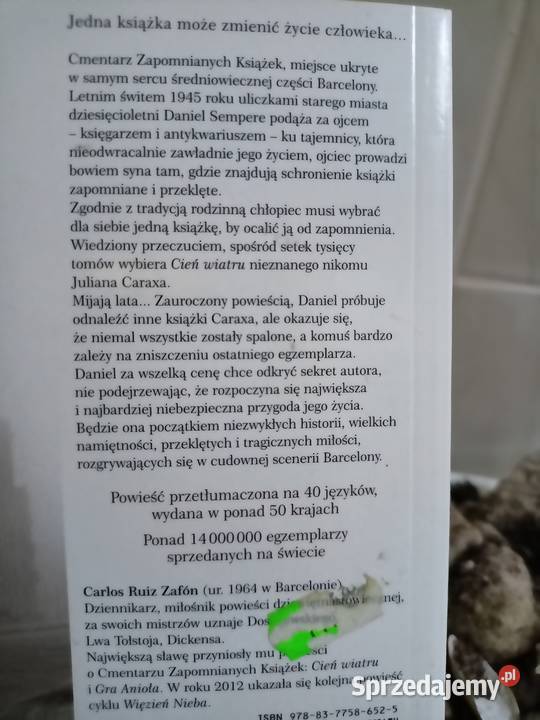 Cień wiatru Zafon books Księgarnia Praga Proza i poezja Warszawa