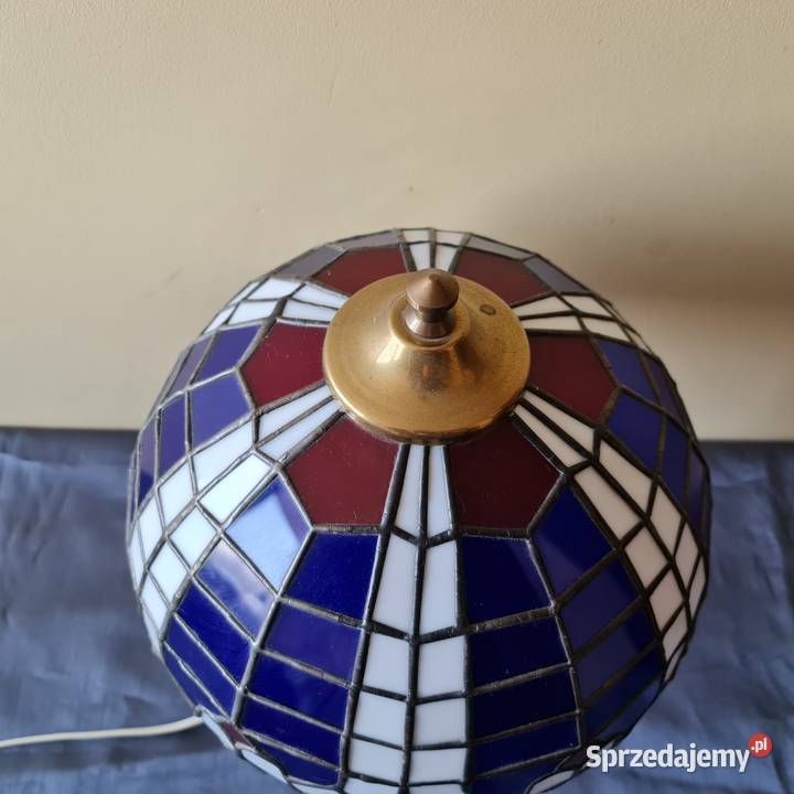 Lampa Tiffany witrażowa Okres PRLu Warszawa