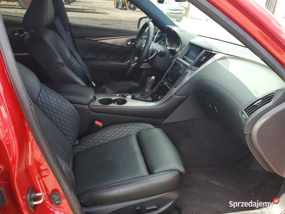 2020 INFINITI Q50 RED SPORT 400 czerwony Samochody osobowe Częstochowa sprzedam