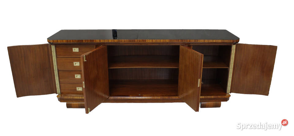 Perfekcyjny bufet Art Deco z czarnym blatem Bydgoszcz