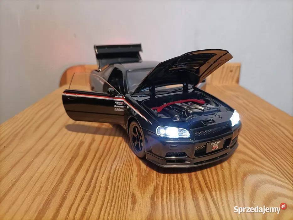 Nissan Skyline GTR r34 Model Skala 124 NOWY biały