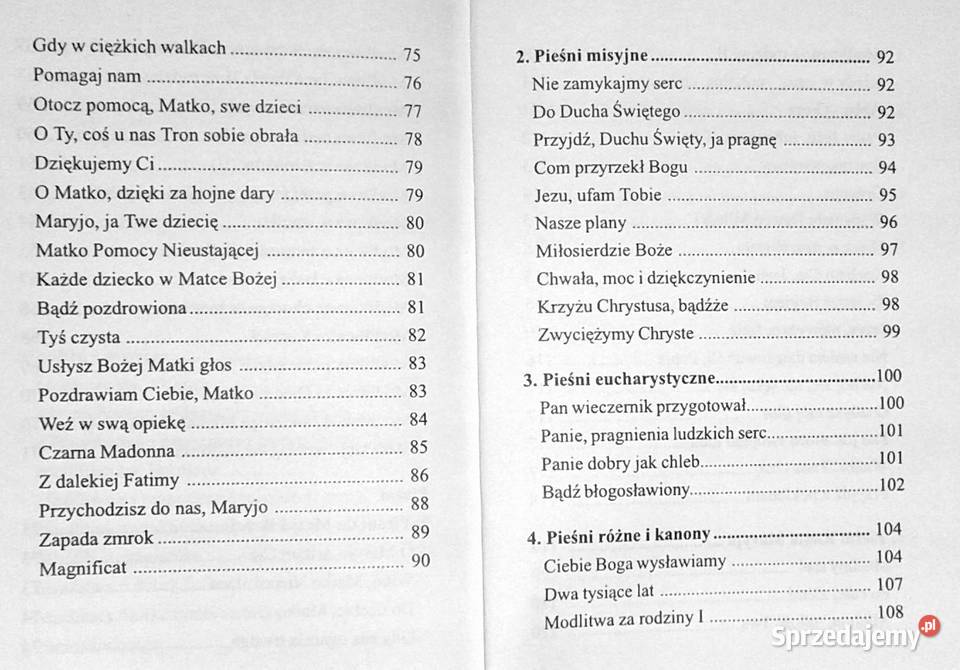 Modlitwy i pieśni misyjnomaryjne Janusz Rok wydania 2001 Chełm