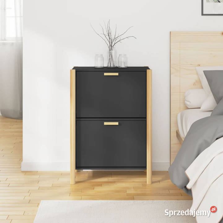 Szafka na buty czarna 575x33x80 materiał Warszawa