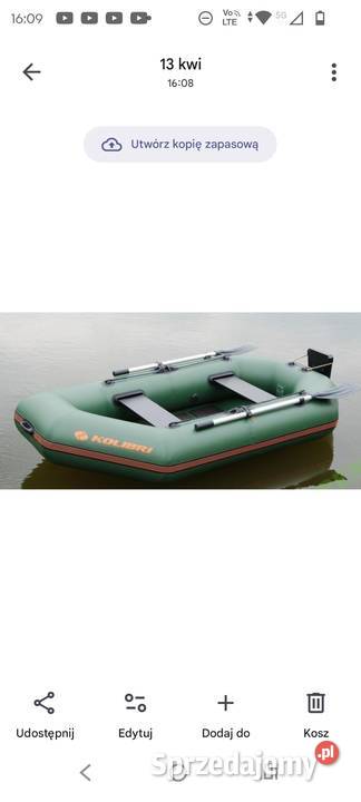 Ponton wędkarski kolibri nowy Choszczno