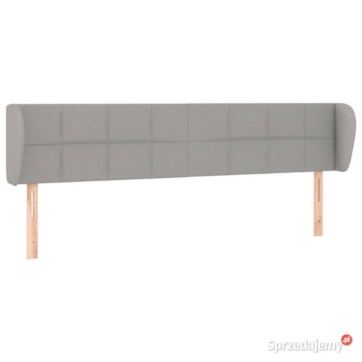 Zagłówek uszak jasnoszary 183x23x7888 tkanina Warszawa sprzedam