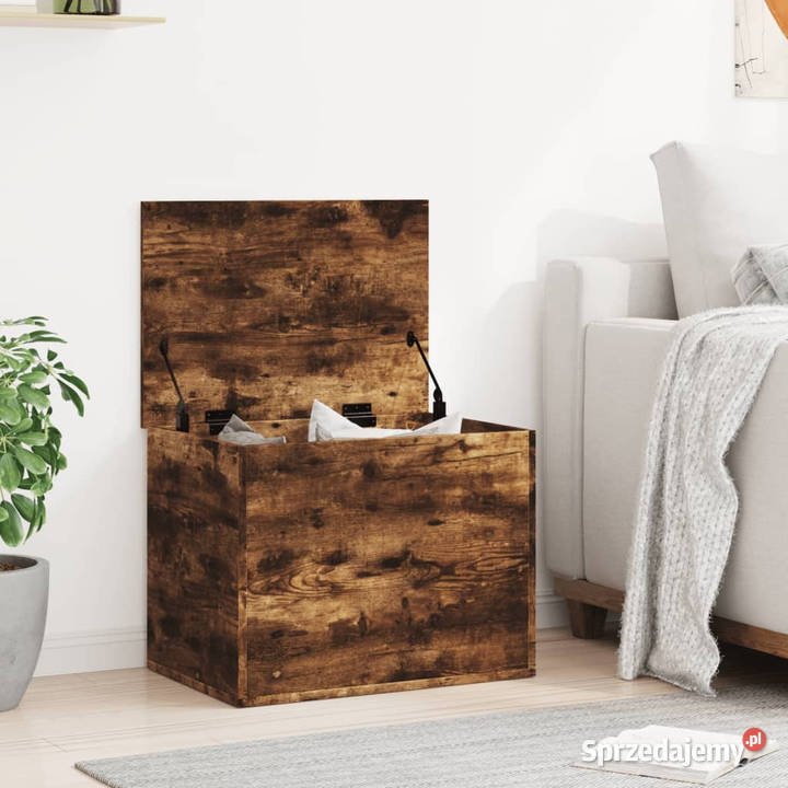 Skrzynia przydymiony dąb 60x42x46 materiał Warszawa