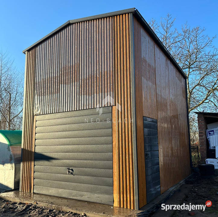 Hala blaszana Garaż 5x6m brama uchylna drzwi Sprzedaż