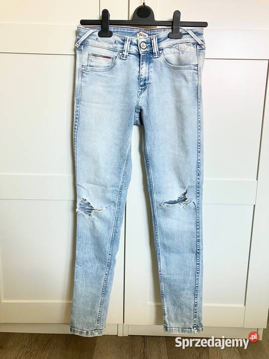 Jeansy rurki biodrówki Tommy Hilfiger skinny sprzedam