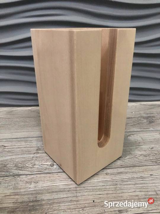 Zasobnik drewniany na papier toaletowy KOLORY Dębica