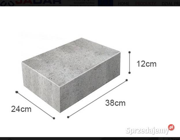 Betonit bloczek fundamentowy bloczek betonowy Kłobuck