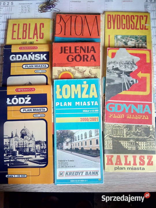 Plany miast mapy różne mazowieckie Wyszków