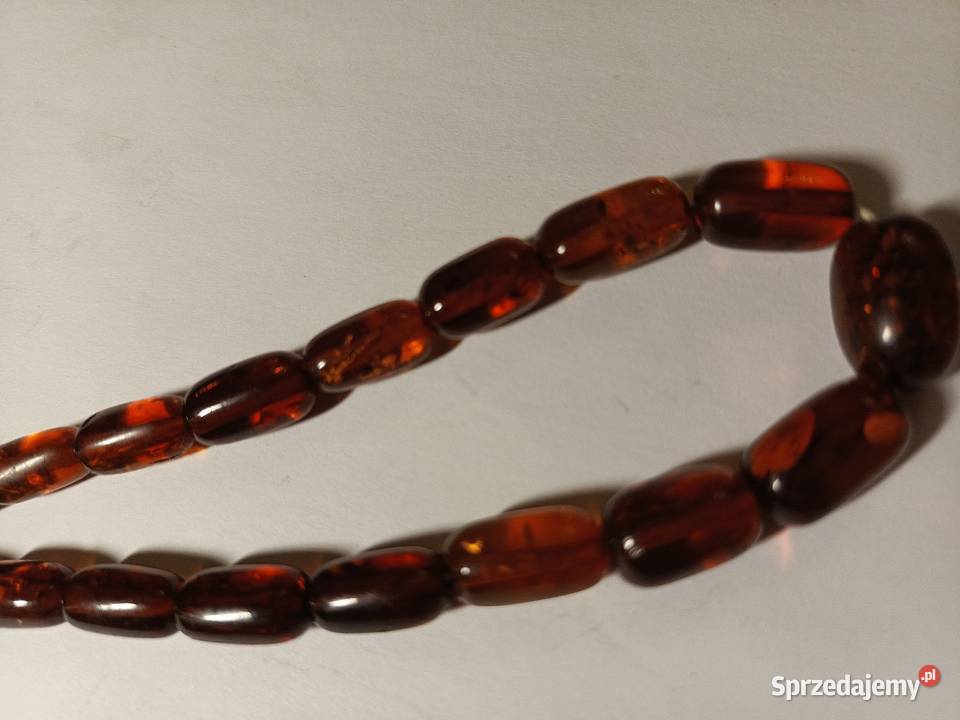 Naszyjnik Bursztyn Vintage Rękodzieło Białystok