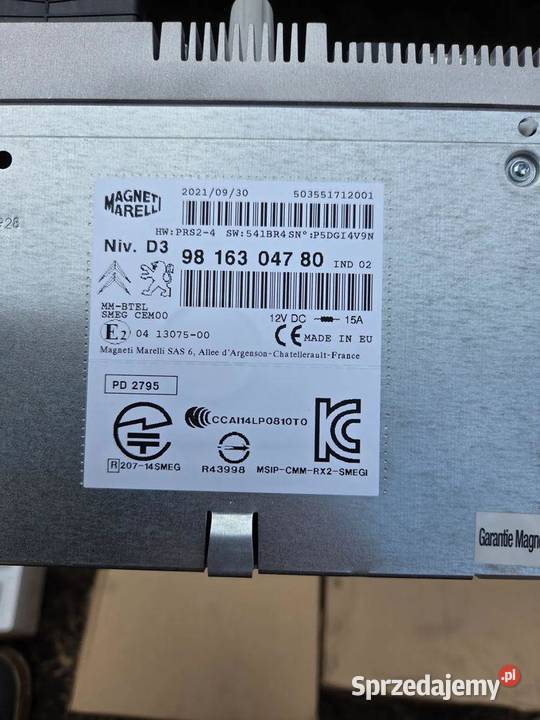 Nawigacja Radio Citroen C4 Picasso II 1680010880 sprzedam