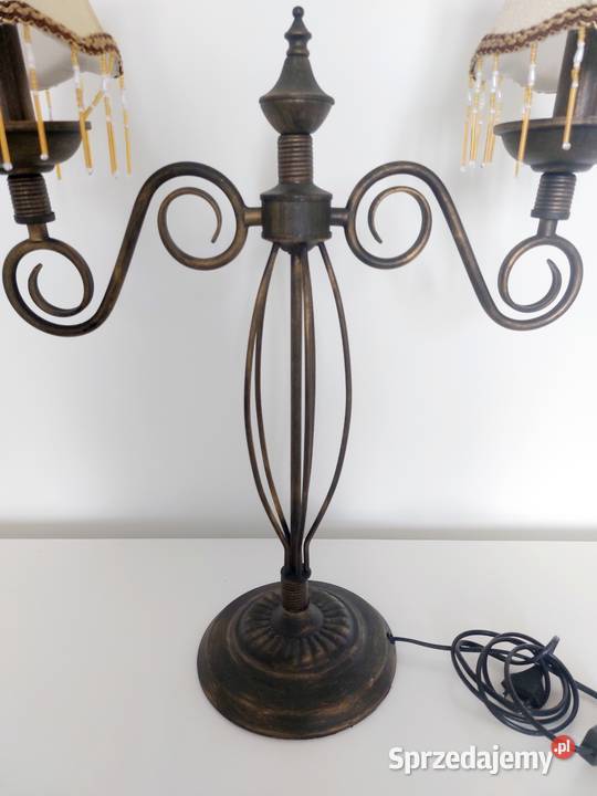 Duża dwuramienna lampa Retro Warszawa