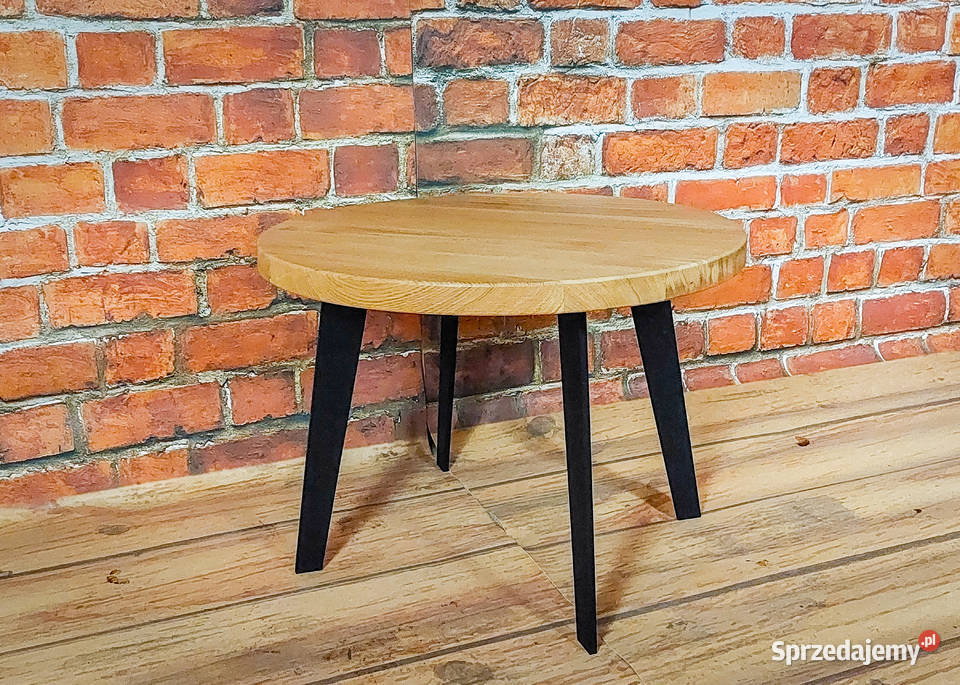 Stolik Kawowy Dębowy LOFT Ława 100 Lite Drewno Zielona Góra