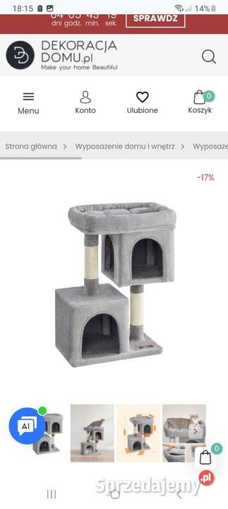 Drapak kota 74 Zwierzęta