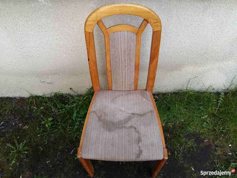 Porządne drewniane krzesło 265 Kościan sprzedam