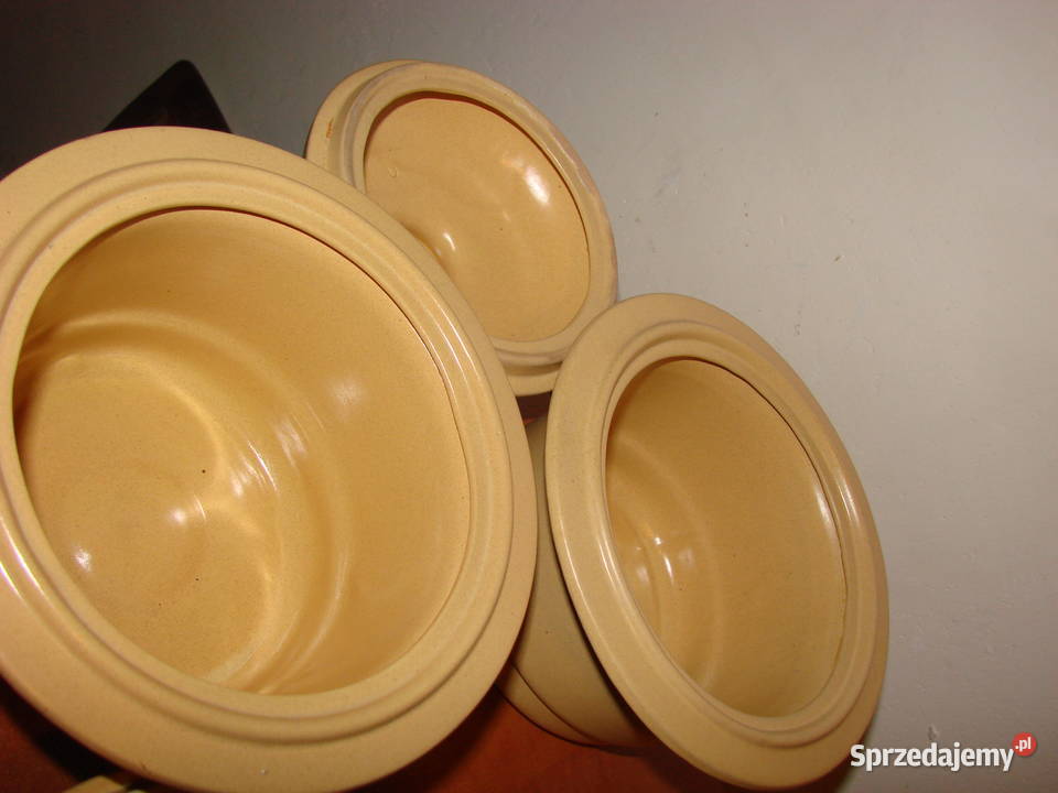 Bolesławiec pojemnik kuchenny PRL