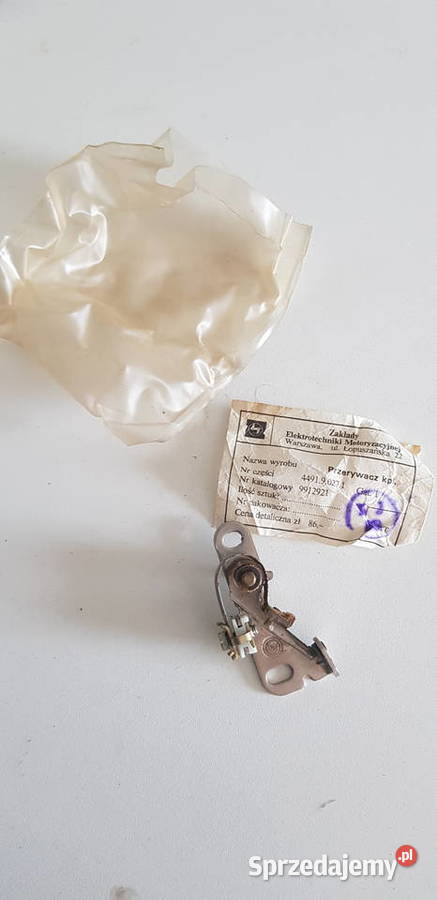 Styki platynki aparatu zapłonowego FSO Fiat 125p Układ elektryczny Lublin