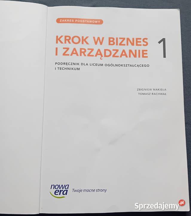 Z Makieła T Rachwał Krok w biznes i zarządzanie Podręczniki
