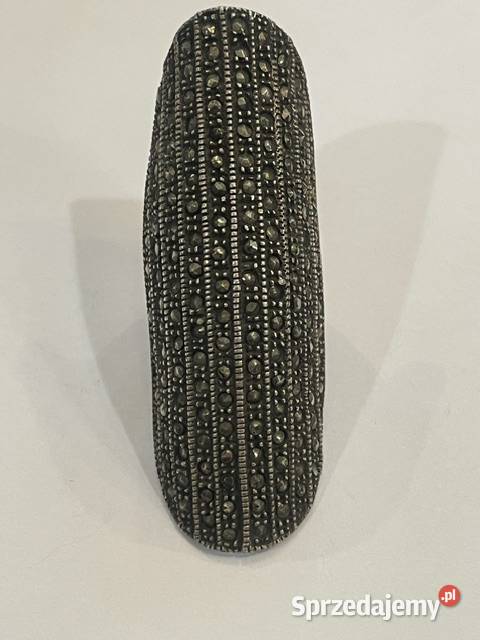 Pierścionek srebro 925 z markazytami Kraków