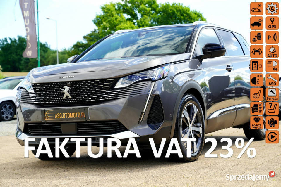 Peugeot 5008 GT kamery Skora Nawi blis GRIP ASR (kontrola trakcji) Otmuchów