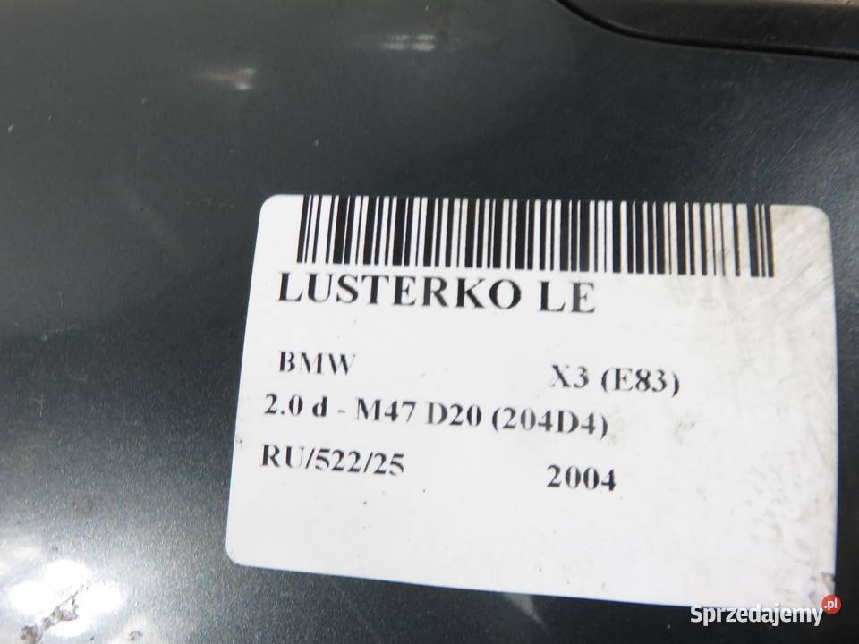LUSTERKO LEWE BMW X3 E83 5 PIN