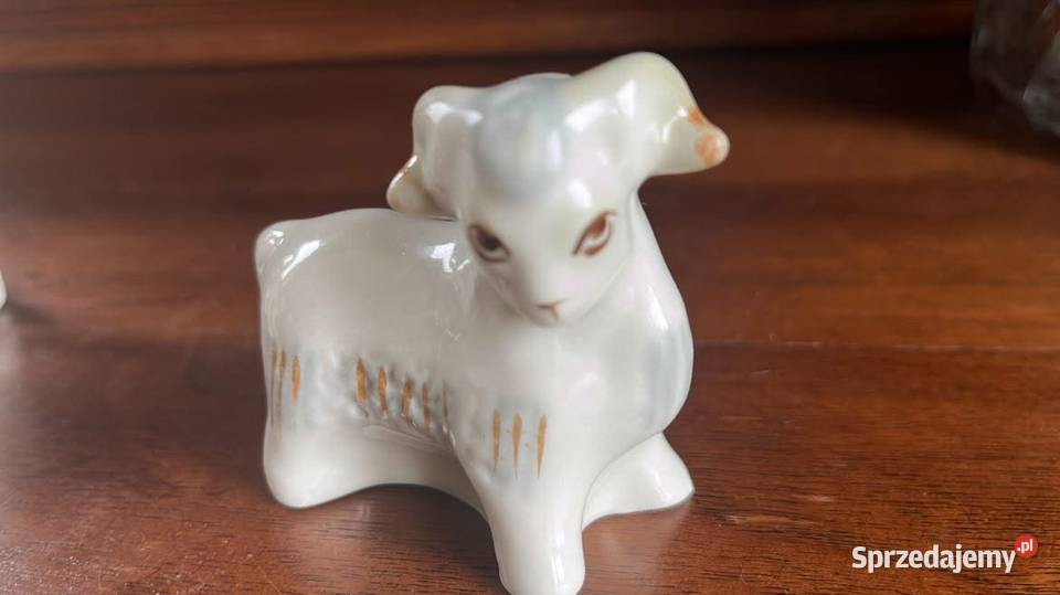 Baranek Figurka Połonne Fabryka Fajansu i Gdańsk