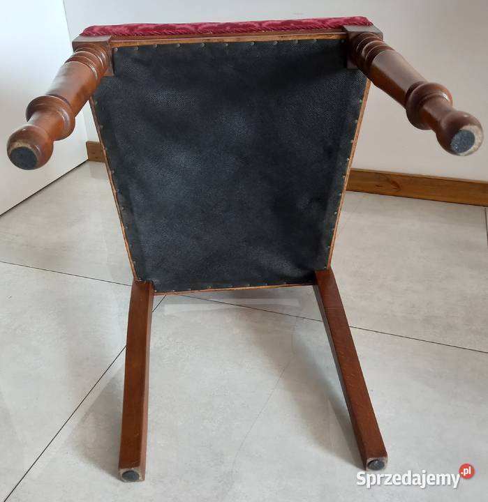 Eklektyczne krzesło gabinetowe przełom XIXXX W