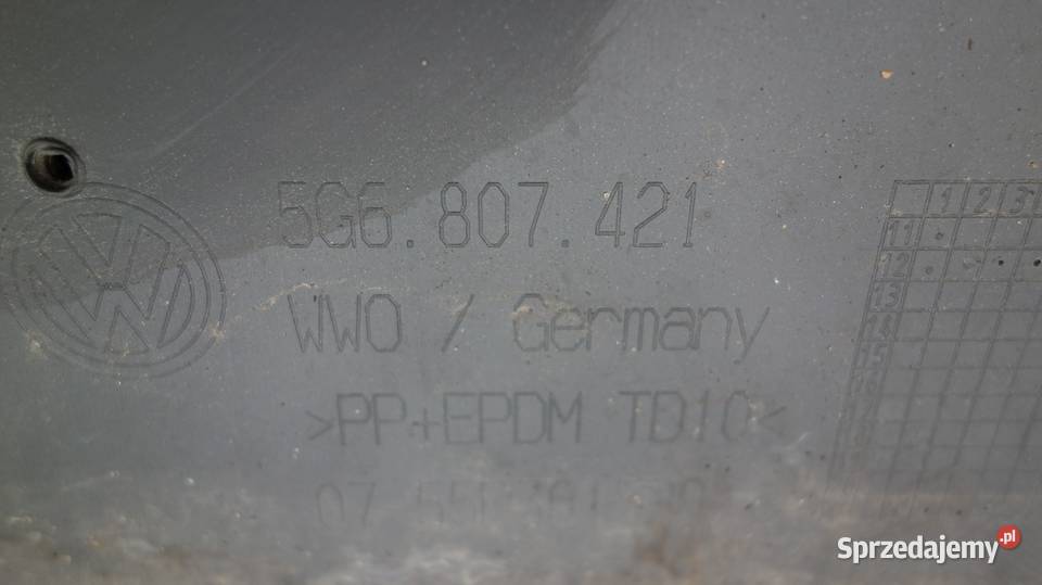 VW Golf VII 7 ZDERZAK TYŁ TYLNY 6xPDC Ruda Śląska