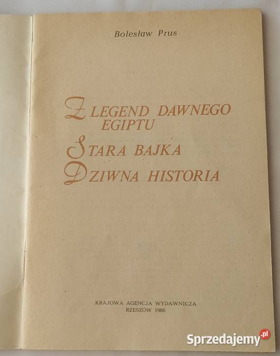 58 Z legend dawnego Egiptu Stara bajka Dziwna podlaskie Hajnówka
