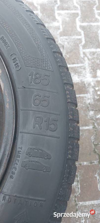 Koła z oponami zimowymi 1565185 Opel corsa Fiat Szczecin