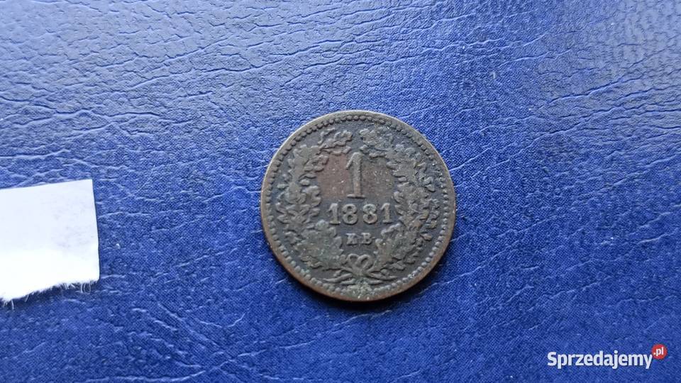 Stare monety 1 krajcar 1881 Węgry
