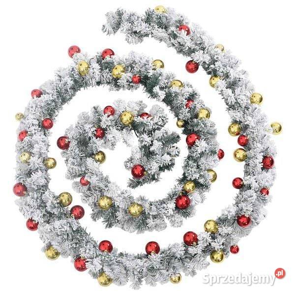 vidaXL Świąteczna girlanda z bombkami i Warszawa