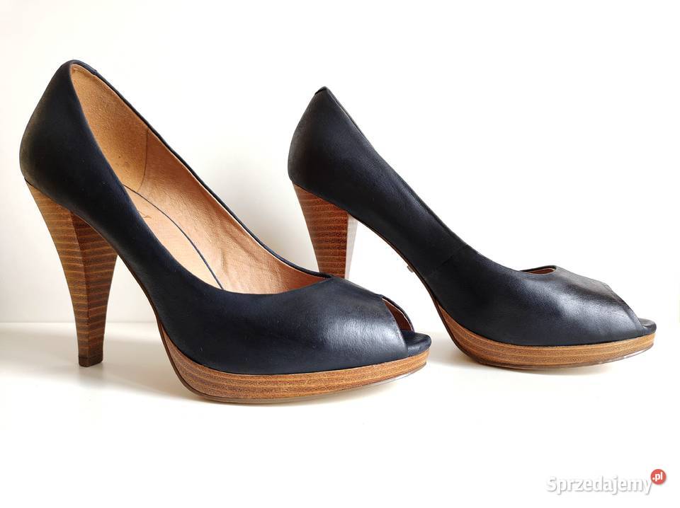 7237 5TH AVENUE eleganckie granatowe skóra 40 skóra Kędzierzyn-Koźle