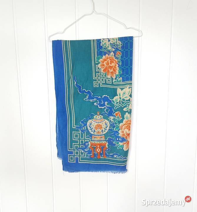 Nowy lekki szal tkany z wełną orientalny