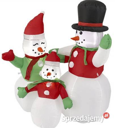 Rodzinka bałwanów dmuchana 150