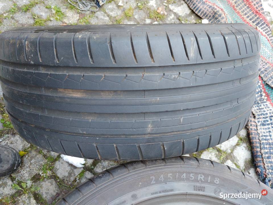 Opony lato 18 calowe Dunlop 24545 Samochodowe Bożków sprzedam
