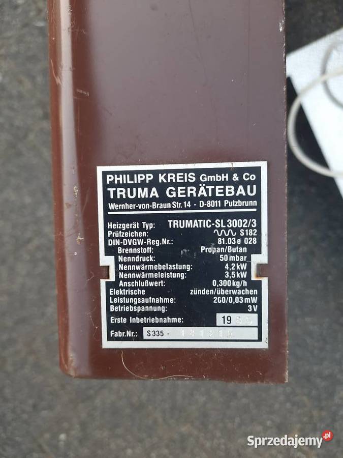 Ogrzewanie do przyczepy kempingowej kampera dolnośląskie Skokowa sprzedam