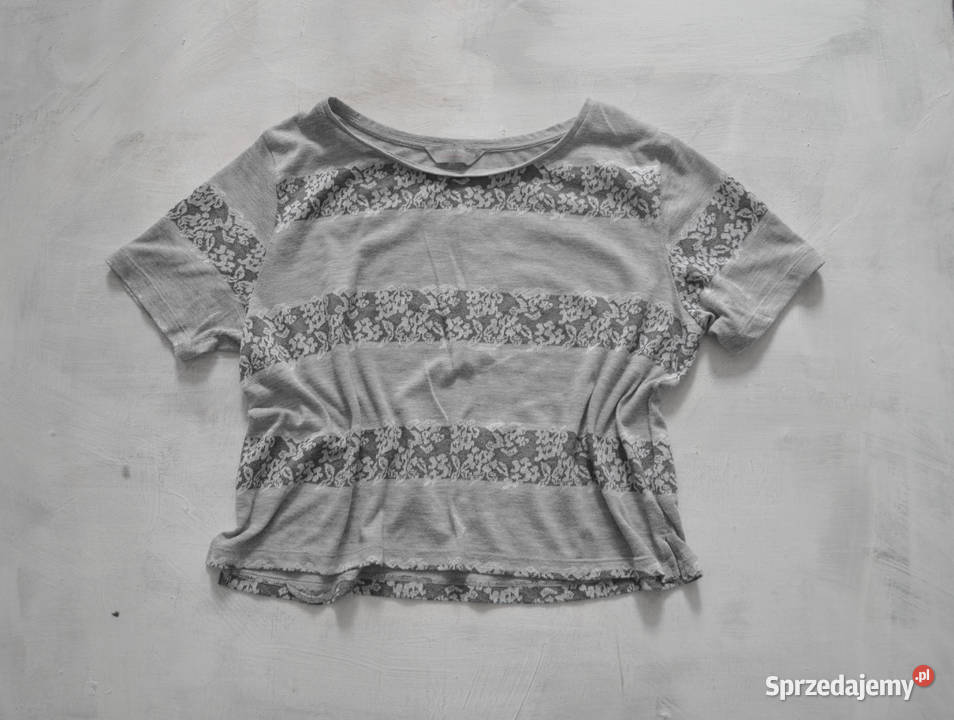 szara luźna bluzka w kwiaty dorothy perkins M L Bluzki i koszule mazowieckie Warszawa