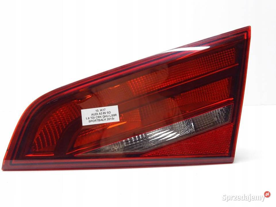 LAMPA PRAWA PRAWY TYŁ TYLNA W KLAPE AUDI A3 8V Lampy przednie